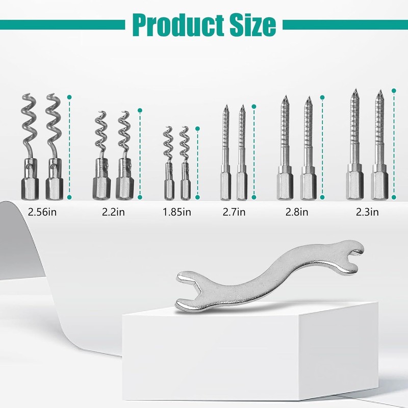AIWFL 23pcs Packing Extractor Set Stainless Steel Packing Puller Kits