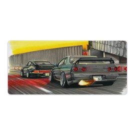 JDM Japanese Car Art Skyline GTR R32 Computer Essentials Work Home Office Supplies 40x90cm