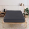 Vency Premium Jersey Fitted Sheet 180 x 200 cm Anthracite
