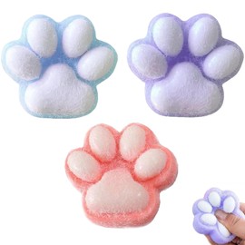 3 PCS Taba Squishy Paw, Cat Paw Squishy, Squishy Cat Paw, Fufu Squishy, Cat Paw Squeeze Toys for Stress Relief, Stress Relieving Fidget Toys Squishy for Boys Girls Birthday Party Gifts