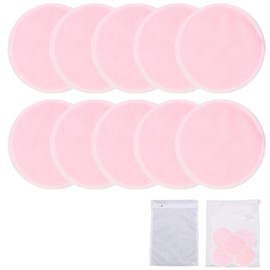 10 Stück Abschminkpads Waschbar aus Bambus, mit waschbarem Wäschesack und Aufbewahrungsbeutel,Weich Reinigungspads, Nachhaltig Weich & Schonend Abschminkpads