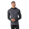 Smartwool Men's Classic Thermal Merino Base Layer Hoodie Black-Charcoal Heather