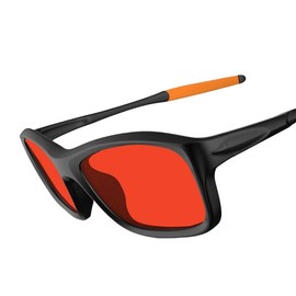 FEISEDY B1191 Men's Sunglasses, Dimming Lens, 0.1 Second, Instant Auto Discoloration, Polarized, Unisex, UV Protection, UV400, TR90, Stylish, Driving, Sports, Baseball, Fishing, Unisex, red