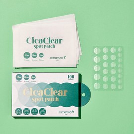 SKINFOOD Cica Clear Spot Patch 100 Patches - SKINFOOD Cica Clear Spot Patch