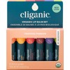 Cliganic Set de Bálsamos Labiales Orgánicos (Blanco, Paquete de 1