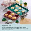 Chicago Metallic 12 Piece Holiday Baking Set, Perfect For Baking