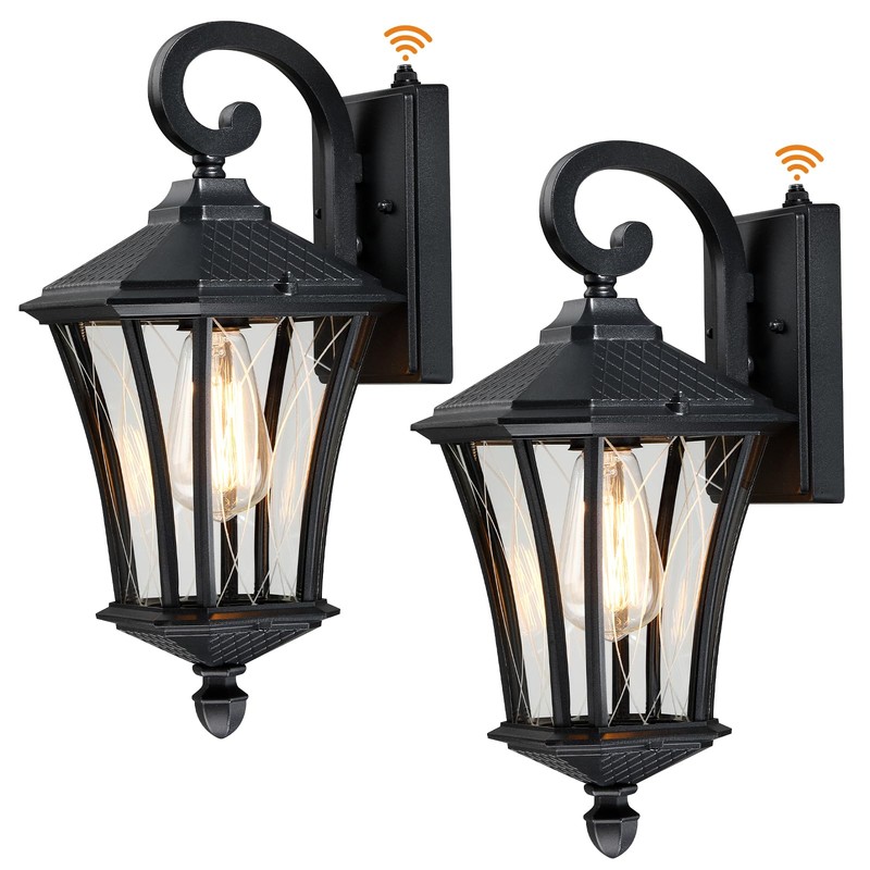 YSN 2 Pack Dusk to Dawn Outdoor Light Fixture Wall