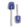 Silicone Scrapers Spatulas Set of 2 Blue