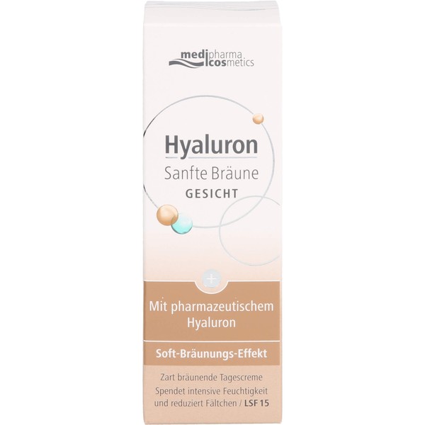 medipharma cosmetics Hyaluron Sanfte Bräune Gesichtscreme, 50 ml Cream