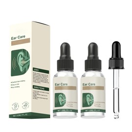2PCS Ear Care Drops Gentle Formula, Non-Irritating Gentle Formula, Tinnitus Drops, 30ML Earwax Removal Serum for Ringing Ears and Swimmers, Natural Ingredients