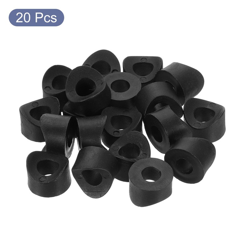 sourcing map 20Pcs Plastic Round Washers, 9mm x 19mm x