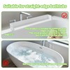 Bathtub Splash Guard for Tub Kids, 31 Inch White Bath