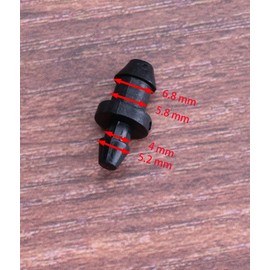 sowaka 30 Pcs Drip Irrigation Plugs Plastic Black 1/4 Inch Tube End Goof Hole Plugs Irrigation Stoppers for Home Garden Lawn Supplies