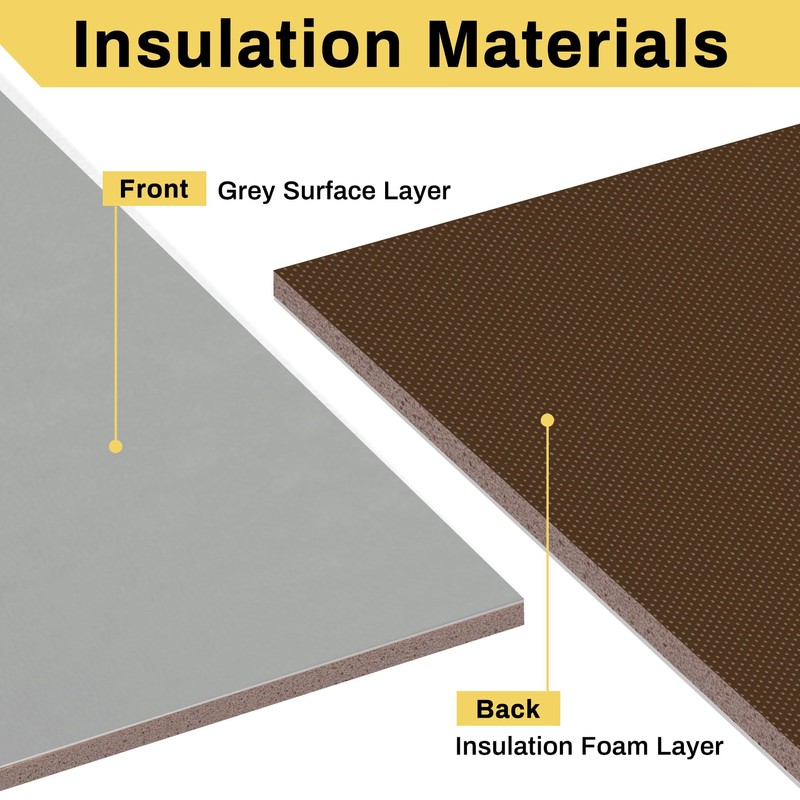Powrocket Window Air Conditioner Surround Foam Insulation Panels,Window AC Side