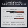 HEZHEN 5.8 inch Multi-purpose Honesuki Knife,10Cr15CoMoV Steel Core,Triple-layer Composite Steel,Redwood