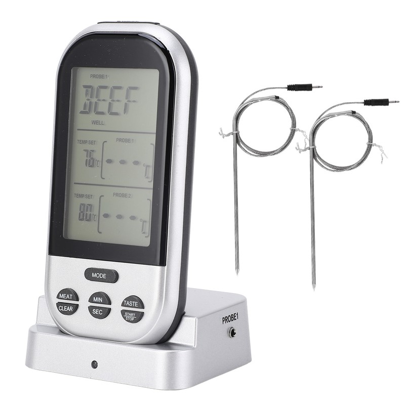 TS‑K32‑S Wireless Meat Thermometer Dual Probe Double Digital Temperature Meter