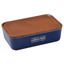 Mitani M17428-1 Yamanaka Lacquerware Large Lunch Box, Navy, 28.2 fl oz (800 ml), Yamanaka Lacquerware, Men's Square Single Tier Lunch Box, Simple Style