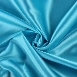 MDS Pack of 15 Yard Charmeuse Satin Fabric for Wedding Arch Drapery Panel Party Event Banquet Decoration Home Curtain Dress DIY Crafts Costumes Apparel Bridal Silky Sateen 44" Wide - Turquoise