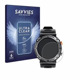 Savvies Pack of 6 Screen Protectors for Darmowade Smartwatch 1.39 Inch Screen Protector Film Ultra Transparent