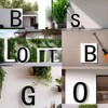 Modern 8-Inch Black Stainless Steel Floating House Letters - Sleek