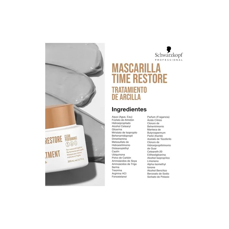 Bonacure Time Restore Mascarilla de Arcilla Antiedad 200 ml