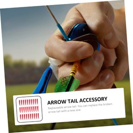 BESPORTBLE 120pcs Real Turkey Arrow Tails Archery Accessory Replaceable Fletching for Outdoor Games Hunting Practice Easy to Install Glue for Arrow