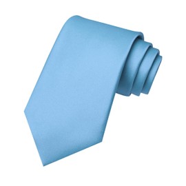 RBOCOTT Baby Blue Tie Mens Necktie for Business and Wedding Party(1)