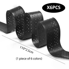 IDNVFY 6-Roll-Schläger-Grip-Wrap-Gürtel, Rutschgürtel, Schlägerzubehör Ersatz, Geeignet Für Kürbis, Tennis Und Badminton-Schläger.