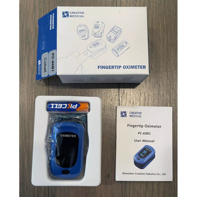 Creative Medical Fingertip Pulse Oximeter, Four direction display Model PC-60B1