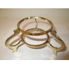 WLCelite G.I.I Solid Brass Double Ring Crystal Ball Stand, Gemstone