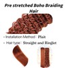 Braiding Hair Pre stretched Ginger Boho Braiding Hair 6Packs/Lot Curly