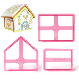 The Cookie Countess Cookie House - 3 Piece Cookie Cutter Set