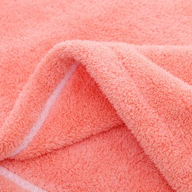 Microfibre Hair Drying Towel Wrap Super Absorbent Turban Rapid Dry Salon for Wet Curly Long & Thick Hair (Pink)