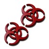 2X 3D Red Metal Biochemical Marker Emblem Car Motorcycle Biohazard