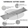 Waterlock 6" Gutter Guards Leaf Protection, Domestic Aluminum Gutter Covers