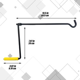 HQRNYP Car Tire Wheel Scissor Jack Handle, Auto Repair Tool, Steel Automotive Tire Wheel Lug Wrench, Car Accessories Universal Trailer Lift Wrench Replacement for Most Vehicles