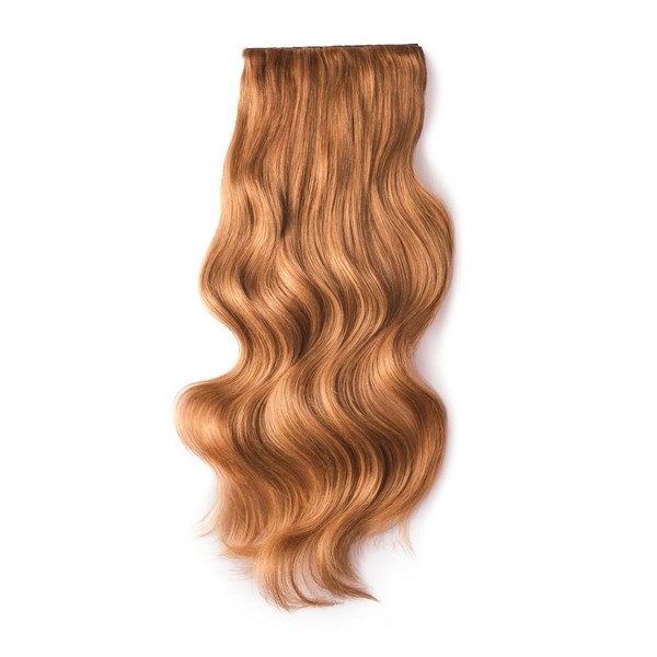 cliphair Double Wefted Full Head Remy Clip in Human Hair Extensions - Autumn Spice (#30B), 16" (180g)