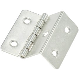 8 PCS Three Fold Hinges – Durable Metal Folding Hinges (Silver)