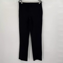 Quince Black Ponte Pants - Straight Leg - Faux Pockets - XL Petite - 28" - NWT