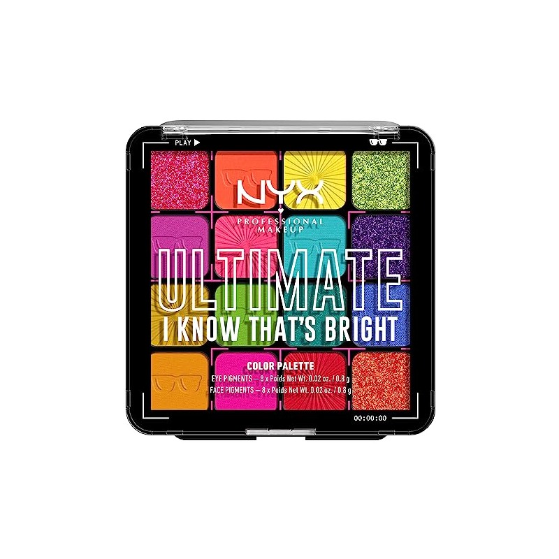 NYX PROFESSIONAL MAKEUP, Paleta de Sombras Definitiva, Paleta de Sombras