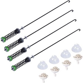 4Pcs W11130362 Washer Suspension Rod Kit MVWX655DW2 Washing Machine Replacement for Maytag OEM Black