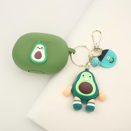 Silicone Case for Beats Studio Buds/Buds + Earbuds 2021/2023, Suublg Cute Cartoon Charging Case Protective Covers and Doll Keychain Anti-Lost Lanyard for Girls Boys Teen