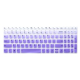 Keyboard Skin Compatible for Lenovo ideaPad 5 15.6" 15IIL05 / 15ITL05, ideaPad 3 15ALC6 15ADA6 15ITL6, ideaPad Slim 7 15.6, Yoga 7i 15.6, Yoga Slim 7 15, ThinkBook 15 G2 G3 15p (Ombre Purple)