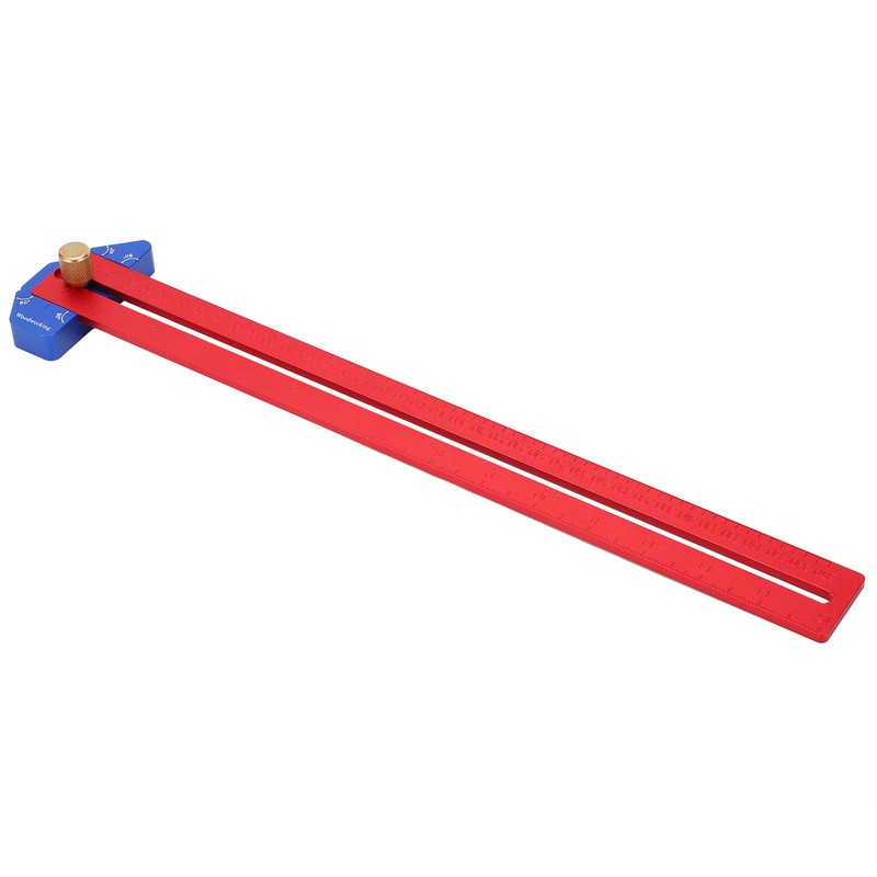 Woodworking T Square Ruler Aluminum Alloy Adjustable Angle Scriber Carpentry