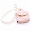 jtkdxqs Soft Artificial Rabbit Fur Plush Ball with Mini Wallet