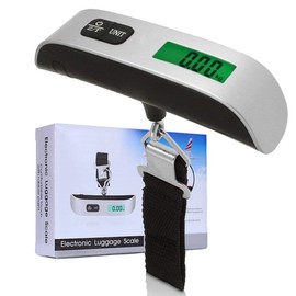 AAJ Electronic Luggage Scale | Portable Digital Handheld | 50KG Capacity | Auto Power off Scale | Over-Load Indication and Data Lock Function |Silver