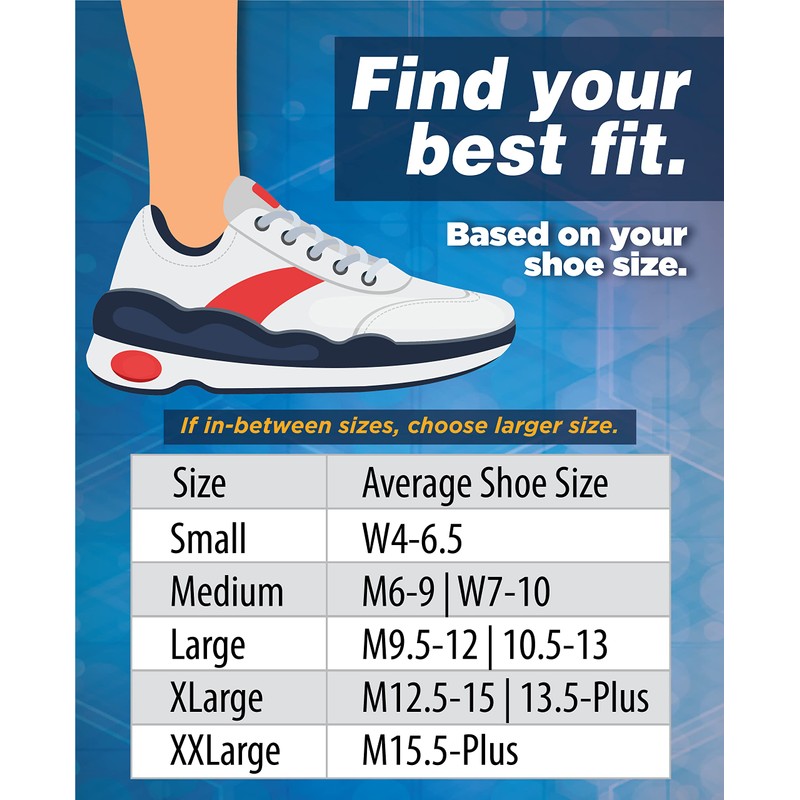 OrthoSleeve WC4 Wellness Care Socks, Light Gradient Compression, Soft, Moisture