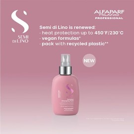 Alfaparf Milano Semi Di Lino Moisture Nutritive Leave-In Detangling Fluid for Dry Hair - Safe on Color Treated Hair - Professional Salon Quality -... 
