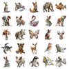Mistree 50 Stickers Animals Forest, Newspaper Sculpture Animal, 4-5 cm