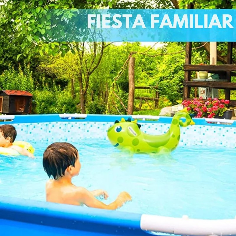 MSSOL Flotador Inflable de Dinosaurio para Niños, Montable Acuático, Juguete